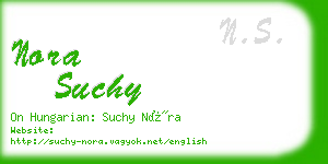 nora suchy business card
